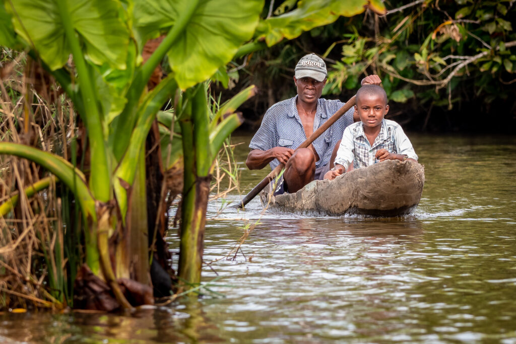 Dugout Canoe, Antainambalana River, Maroantsetra, Madagascar